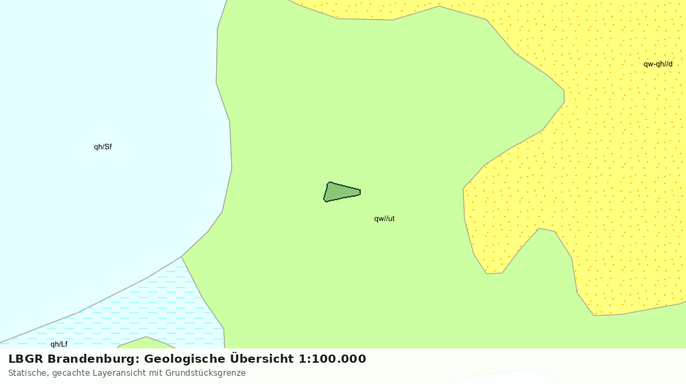 Statische Kartenansicht: LBGR Brandenburg: Geologische Übersicht 1:100.000