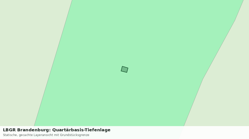 Statische Kartenansicht: LBGR Brandenburg: Quartärbasis-Tiefenlage