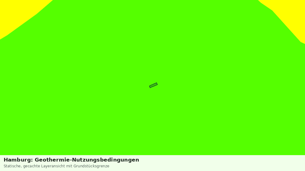 Statische Kartenansicht: Hamburg: Geothermie-Nutzungsbedingungen