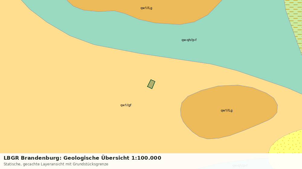 Statische Kartenansicht: LBGR Brandenburg: Geologische Übersicht 1:100.000