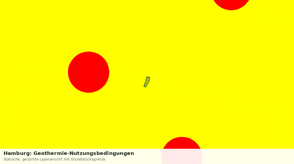 Statische Kartenansicht: Hamburg: Geothermie-Nutzungsbedingungen
