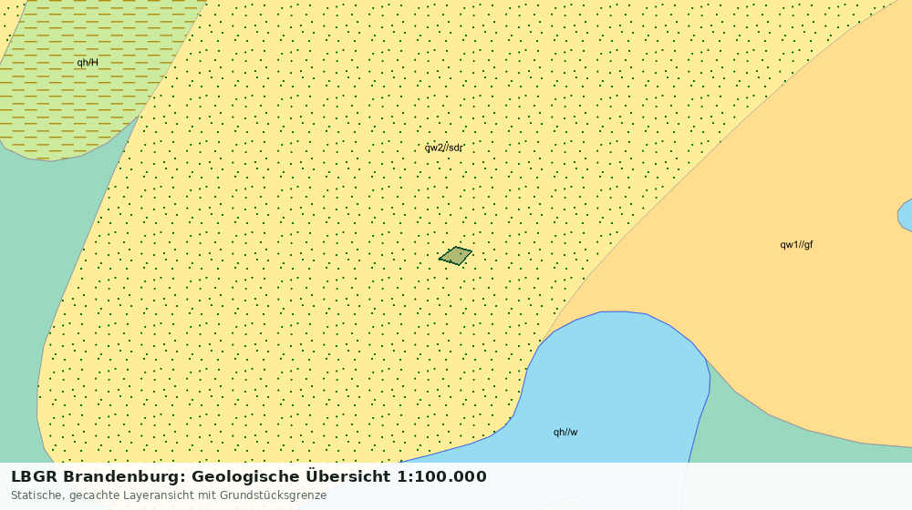 Statische Kartenansicht: LBGR Brandenburg: Geologische Übersicht 1:100.000