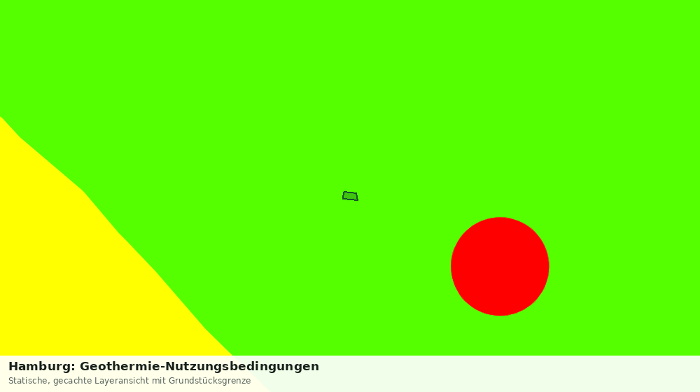 Statische Kartenansicht: Hamburg: Geothermie-Nutzungsbedingungen