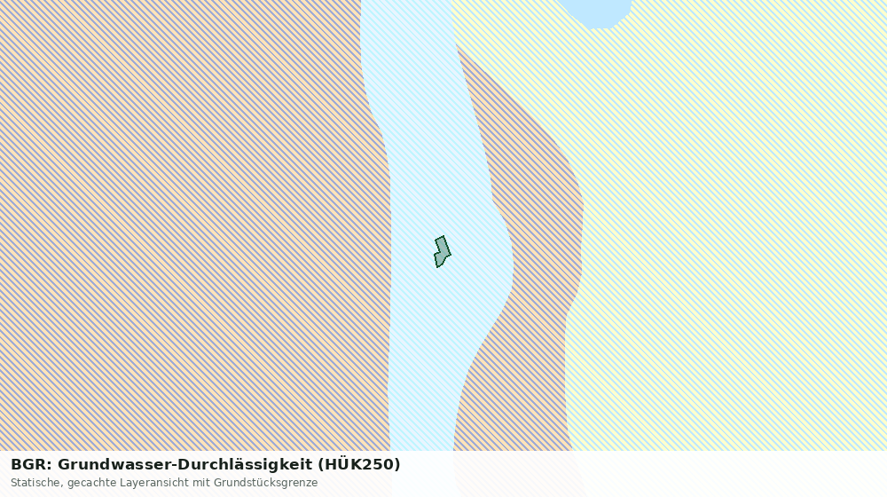 Statische Kartenansicht: BGR: Grundwasser-Durchlässigkeit (HÜK250)