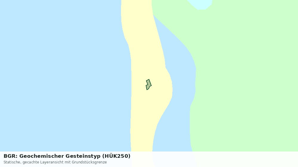 Statische Kartenansicht: BGR: Geochemischer Gesteinstyp (HÜK250)