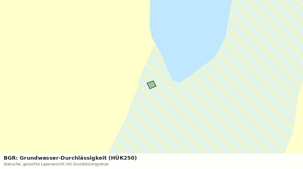Statische Kartenansicht: BGR: Grundwasser-Durchlässigkeit (HÜK250)