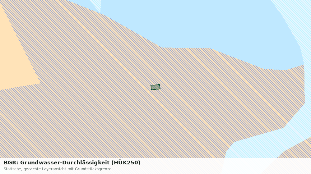 Statische Kartenansicht: BGR: Grundwasser-Durchlässigkeit (HÜK250)