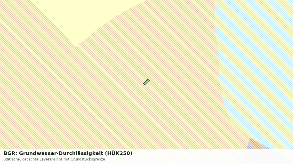 Statische Kartenansicht: BGR: Grundwasser-Durchlässigkeit (HÜK250)