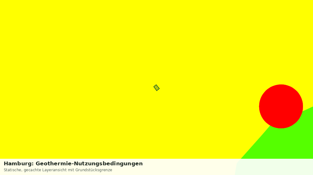 Statische Kartenansicht: Hamburg: Geothermie-Nutzungsbedingungen