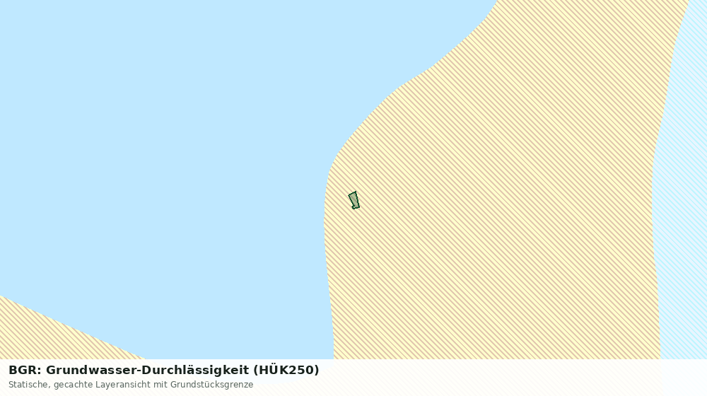 Statische Kartenansicht: BGR: Grundwasser-Durchlässigkeit (HÜK250)