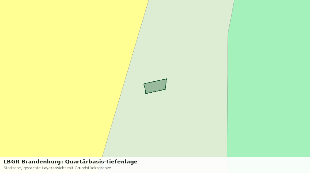 Statische Kartenansicht: LBGR Brandenburg: Quartärbasis-Tiefenlage