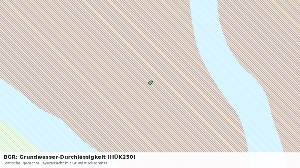 Statische Kartenansicht: BGR: Grundwasser-Durchlässigkeit (HÜK250)