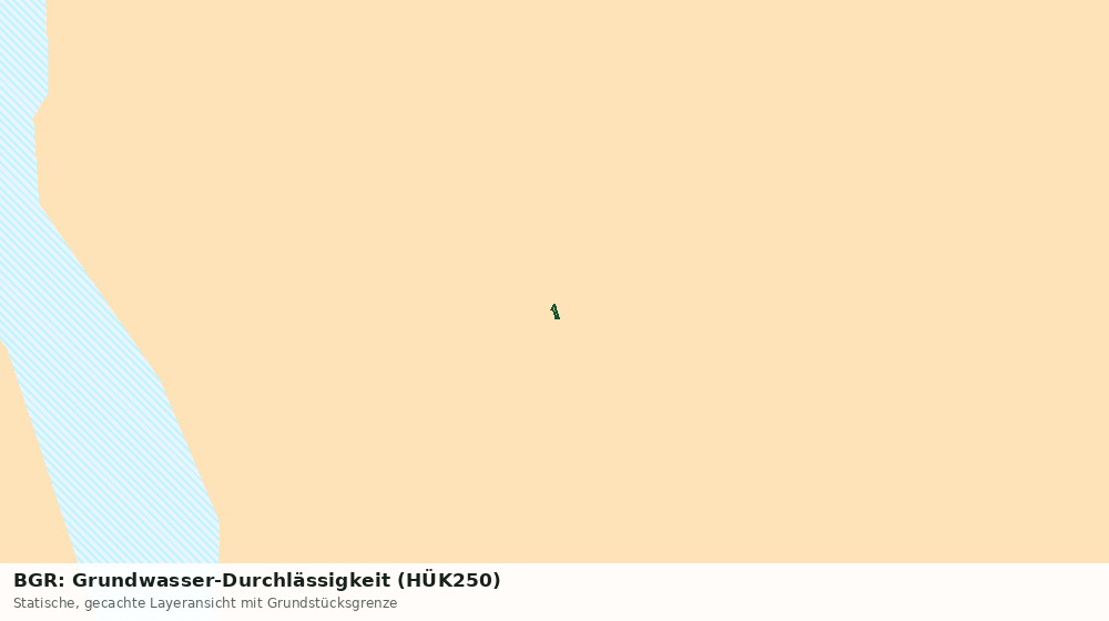 Statische Kartenansicht: BGR: Grundwasser-Durchlässigkeit (HÜK250)