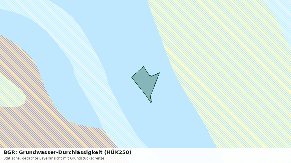 Statische Kartenansicht: BGR: Grundwasser-Durchlässigkeit (HÜK250)