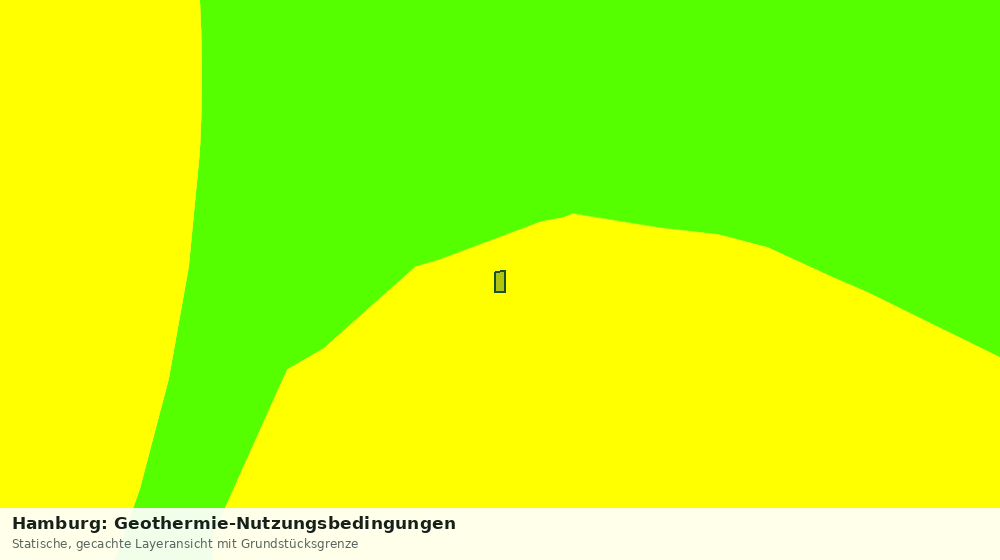 Statische Kartenansicht: Hamburg: Geothermie-Nutzungsbedingungen
