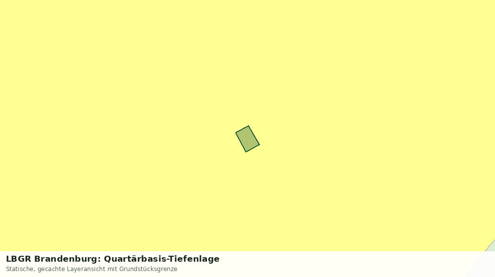Statische Kartenansicht: LBGR Brandenburg: Quartärbasis-Tiefenlage