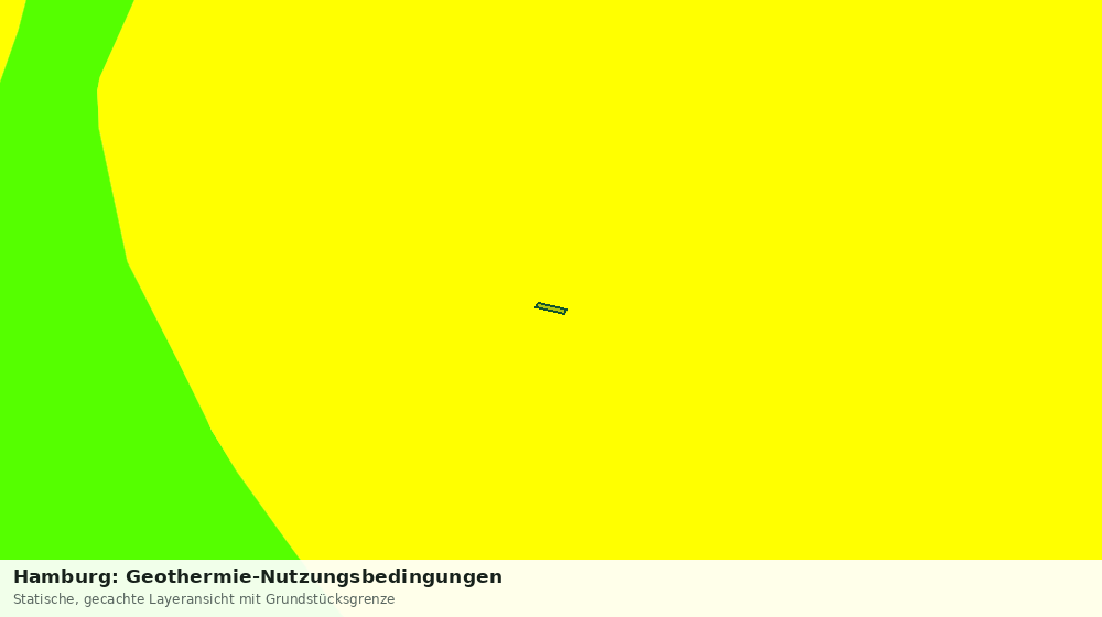 Statische Kartenansicht: Hamburg: Geothermie-Nutzungsbedingungen