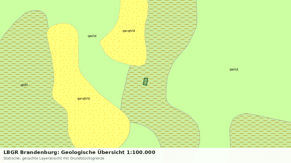 Statische Kartenansicht: LBGR Brandenburg: Geologische Übersicht 1:100.000
