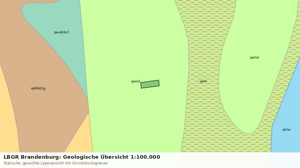 Statische Kartenansicht: LBGR Brandenburg: Geologische Übersicht 1:100.000