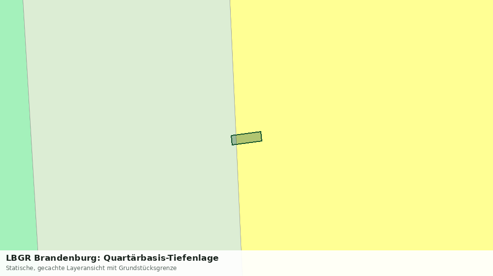Statische Kartenansicht: LBGR Brandenburg: Quartärbasis-Tiefenlage