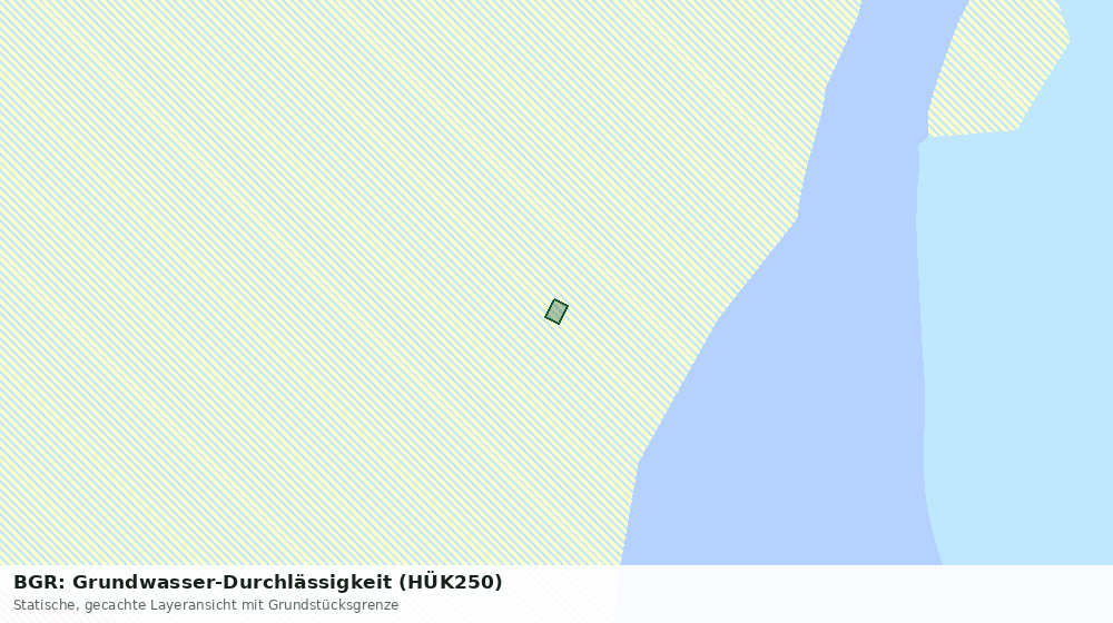Statische Kartenansicht: BGR: Grundwasser-Durchlässigkeit (HÜK250)