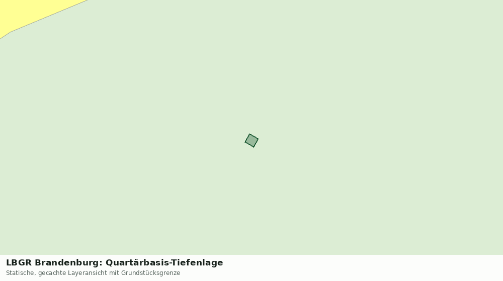 Statische Kartenansicht: LBGR Brandenburg: Quartärbasis-Tiefenlage