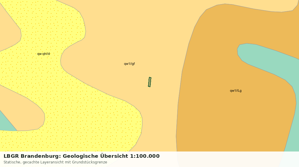 Statische Kartenansicht: LBGR Brandenburg: Geologische Übersicht 1:100.000