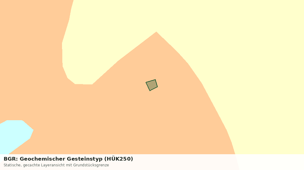 Statische Kartenansicht: BGR: Geochemischer Gesteinstyp (HÜK250)