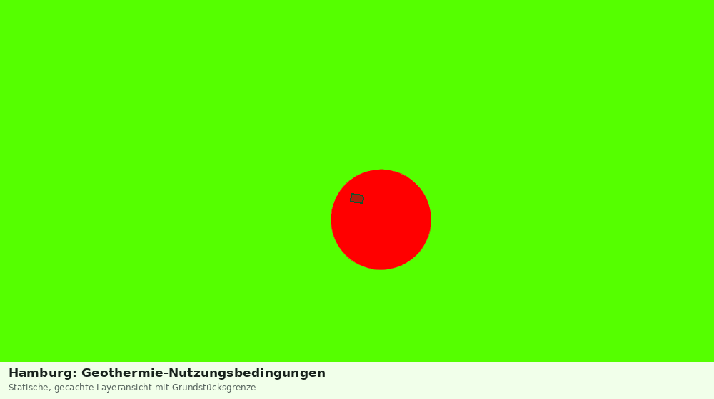 Statische Kartenansicht: Hamburg: Geothermie-Nutzungsbedingungen