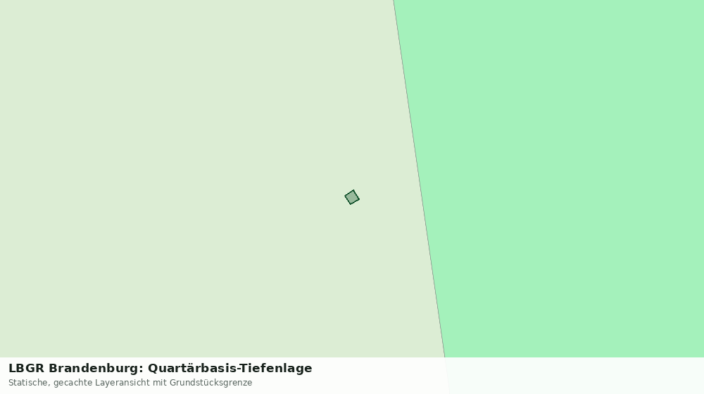Statische Kartenansicht: LBGR Brandenburg: Quartärbasis-Tiefenlage