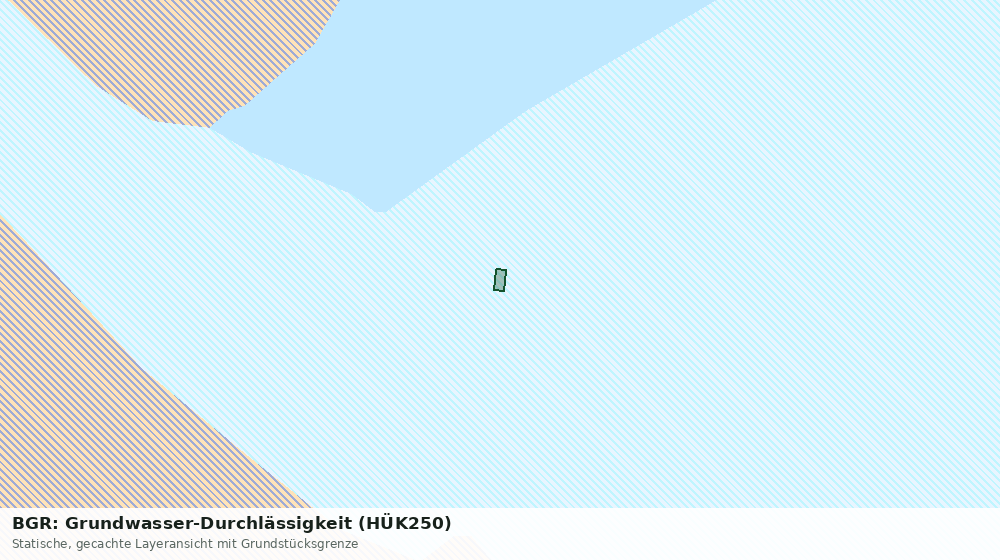 Statische Kartenansicht: BGR: Grundwasser-Durchlässigkeit (HÜK250)