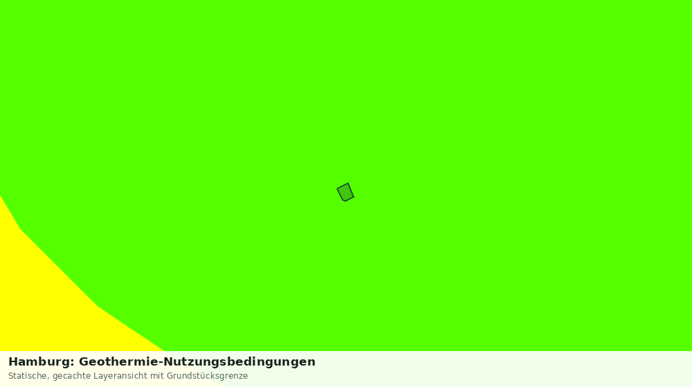 Statische Kartenansicht: Hamburg: Geothermie-Nutzungsbedingungen