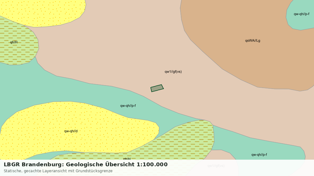 Statische Kartenansicht: LBGR Brandenburg: Geologische Übersicht 1:100.000