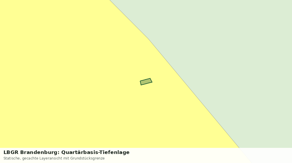 Statische Kartenansicht: LBGR Brandenburg: Quartärbasis-Tiefenlage