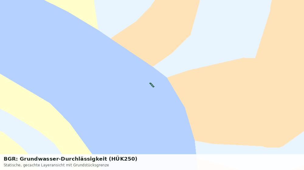 Statische Kartenansicht: BGR: Grundwasser-Durchlässigkeit (HÜK250)