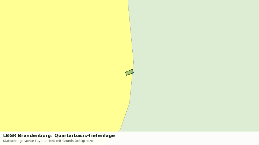 Statische Kartenansicht: LBGR Brandenburg: Quartärbasis-Tiefenlage
