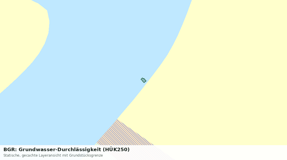 Statische Kartenansicht: BGR: Grundwasser-Durchlässigkeit (HÜK250)