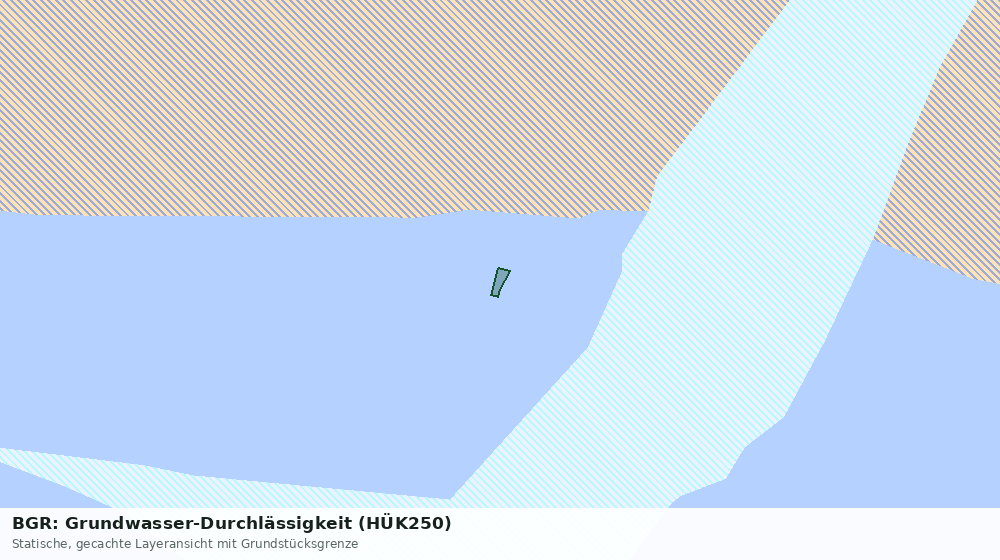 Statische Kartenansicht: BGR: Grundwasser-Durchlässigkeit (HÜK250)