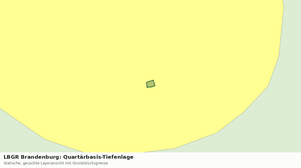 Statische Kartenansicht: LBGR Brandenburg: Quartärbasis-Tiefenlage