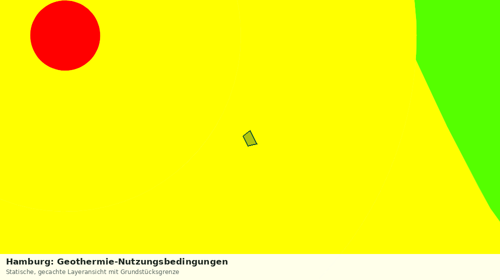 Statische Kartenansicht: Hamburg: Geothermie-Nutzungsbedingungen