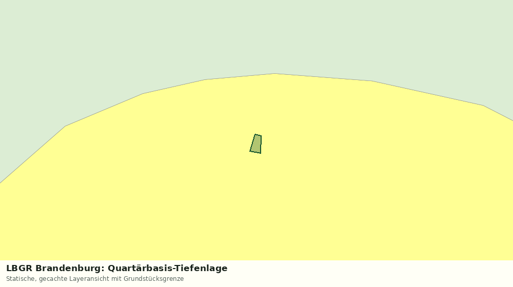 Statische Kartenansicht: LBGR Brandenburg: Quartärbasis-Tiefenlage