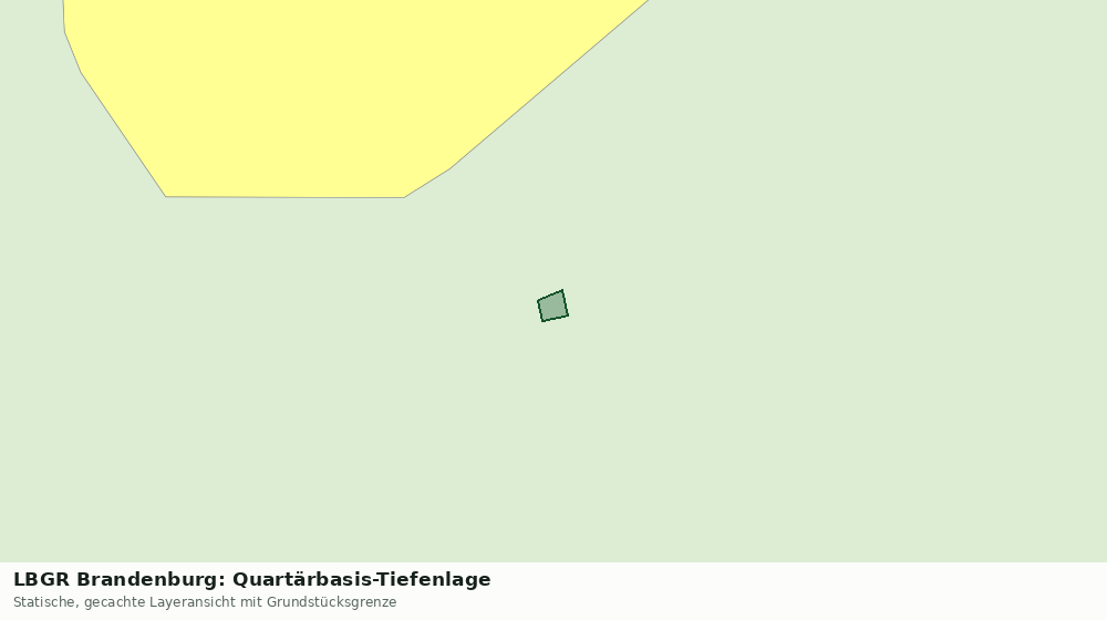 Statische Kartenansicht: LBGR Brandenburg: Quartärbasis-Tiefenlage