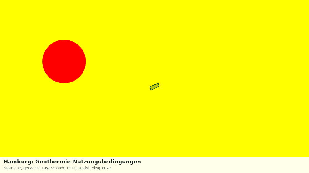 Statische Kartenansicht: Hamburg: Geothermie-Nutzungsbedingungen