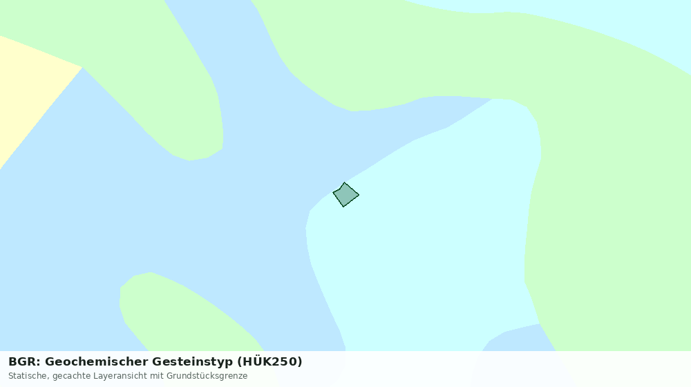 Statische Kartenansicht: BGR: Geochemischer Gesteinstyp (HÜK250)