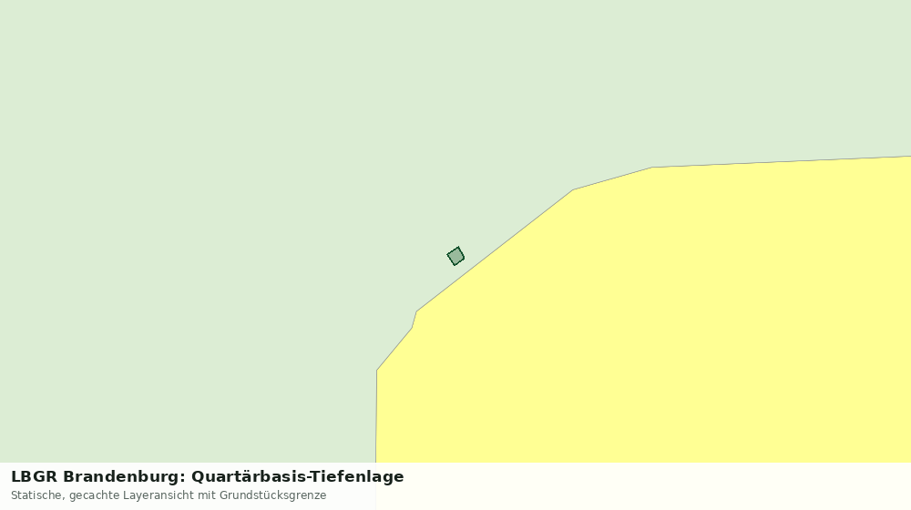 Statische Kartenansicht: LBGR Brandenburg: Quartärbasis-Tiefenlage