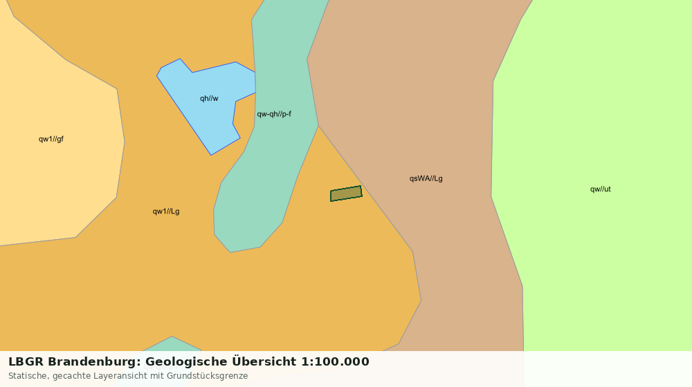 Statische Kartenansicht: LBGR Brandenburg: Geologische Übersicht 1:100.000