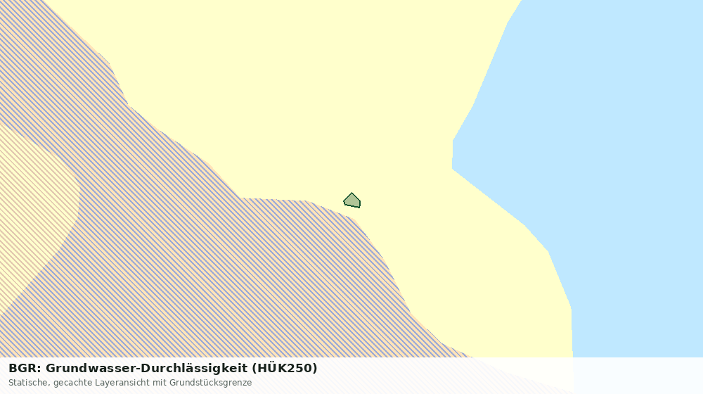 Statische Kartenansicht: BGR: Grundwasser-Durchlässigkeit (HÜK250)