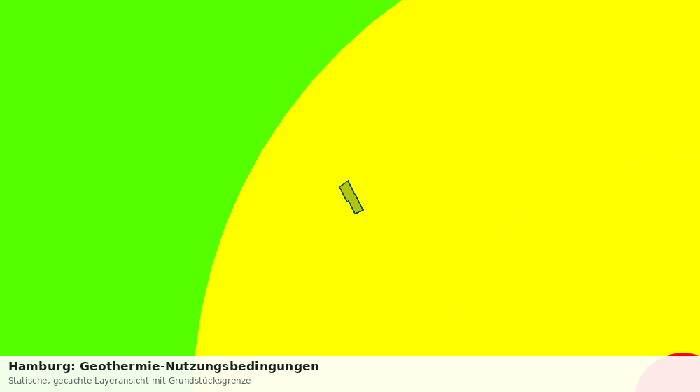 Statische Kartenansicht: Hamburg: Geothermie-Nutzungsbedingungen