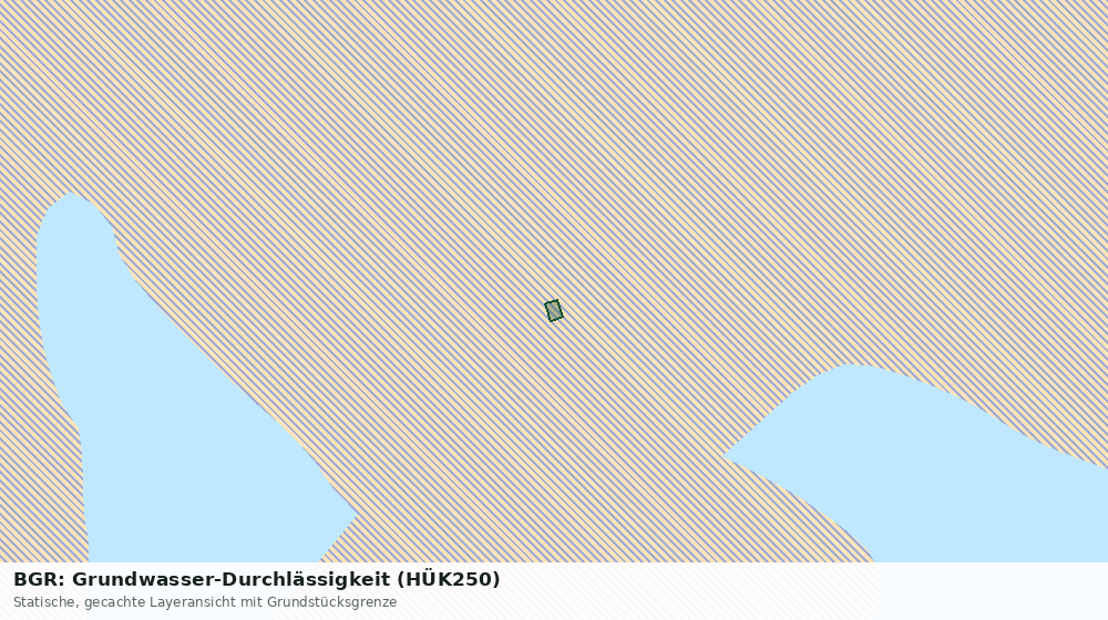 Statische Kartenansicht: BGR: Grundwasser-Durchlässigkeit (HÜK250)