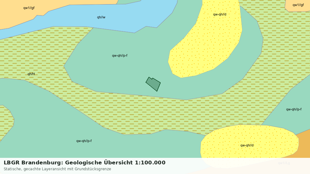 Statische Kartenansicht: LBGR Brandenburg: Geologische Übersicht 1:100.000